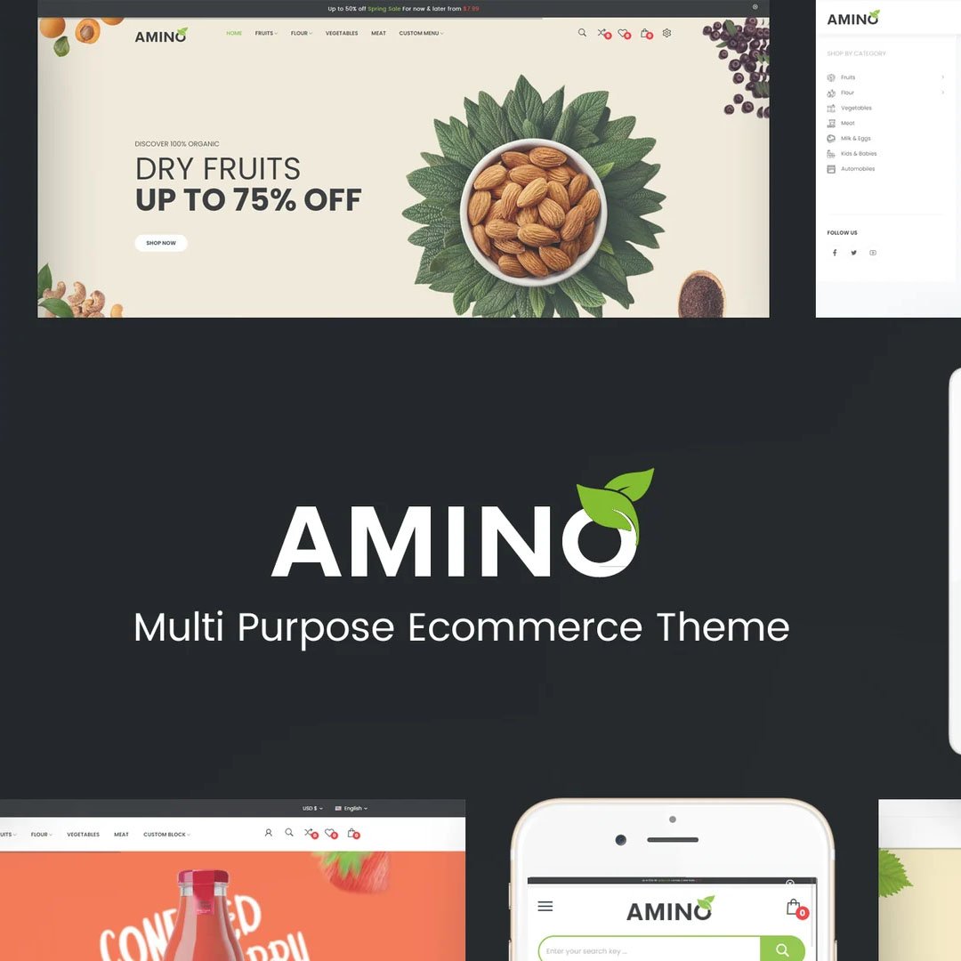 Amino - Organic & Food WordPress Theme