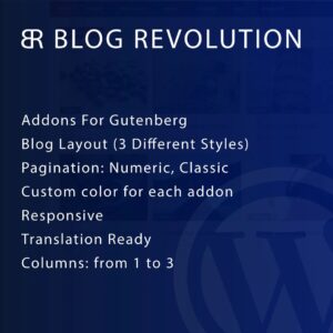 Blog Revolution for Gutenberg WordPress Plugin