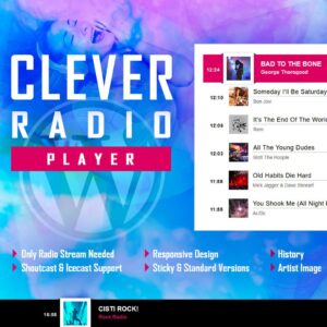 CLEVER - HTML5 Radio Player With History WP Plugin