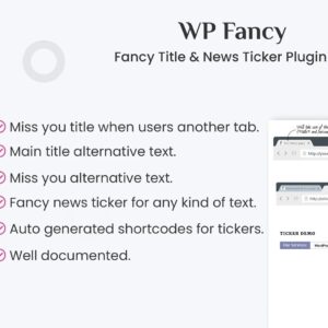 Fancy Title and News Ticker WordPress Plugin
