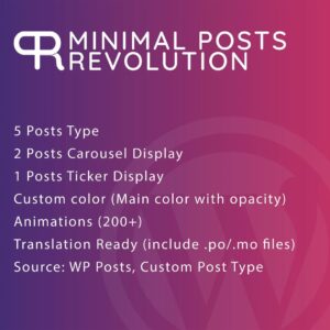 Minimal Posts Revolution For Elementor Plugin