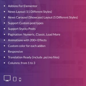 News Layouts for Elementor WordPress Plugin