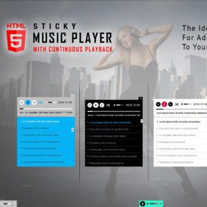 Sticky HTML5 Music Player WordPress Plugin