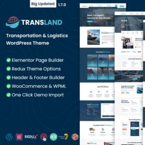 Transport & Logistics WordPress Elementor Theme