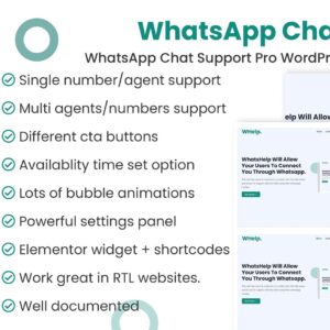 WhatsApp Chat Support Pro WordPress Plugin