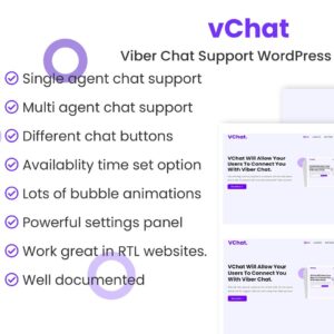vChat - Viber Chat Support WordPress Plugin